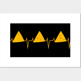 Tortilla Chip Heartbeat - Tortilla Chip Day Posters and Art